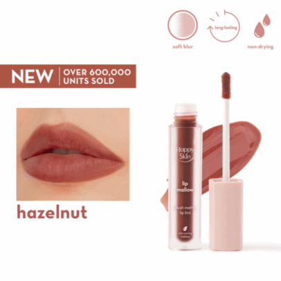 Happy Skin Lip Mallow Tint - Hazelnut